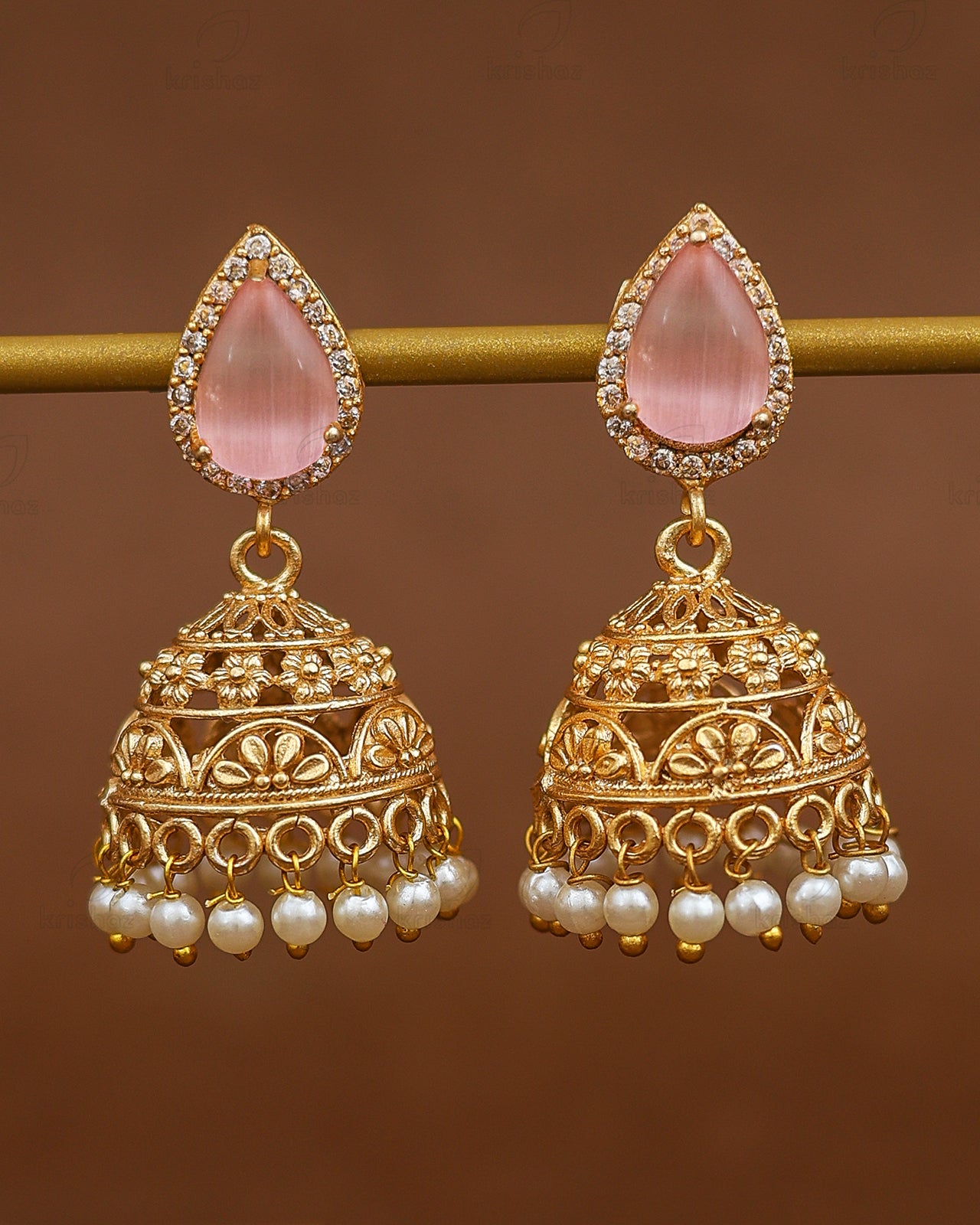 Nora Gold Jhumki Earrings
