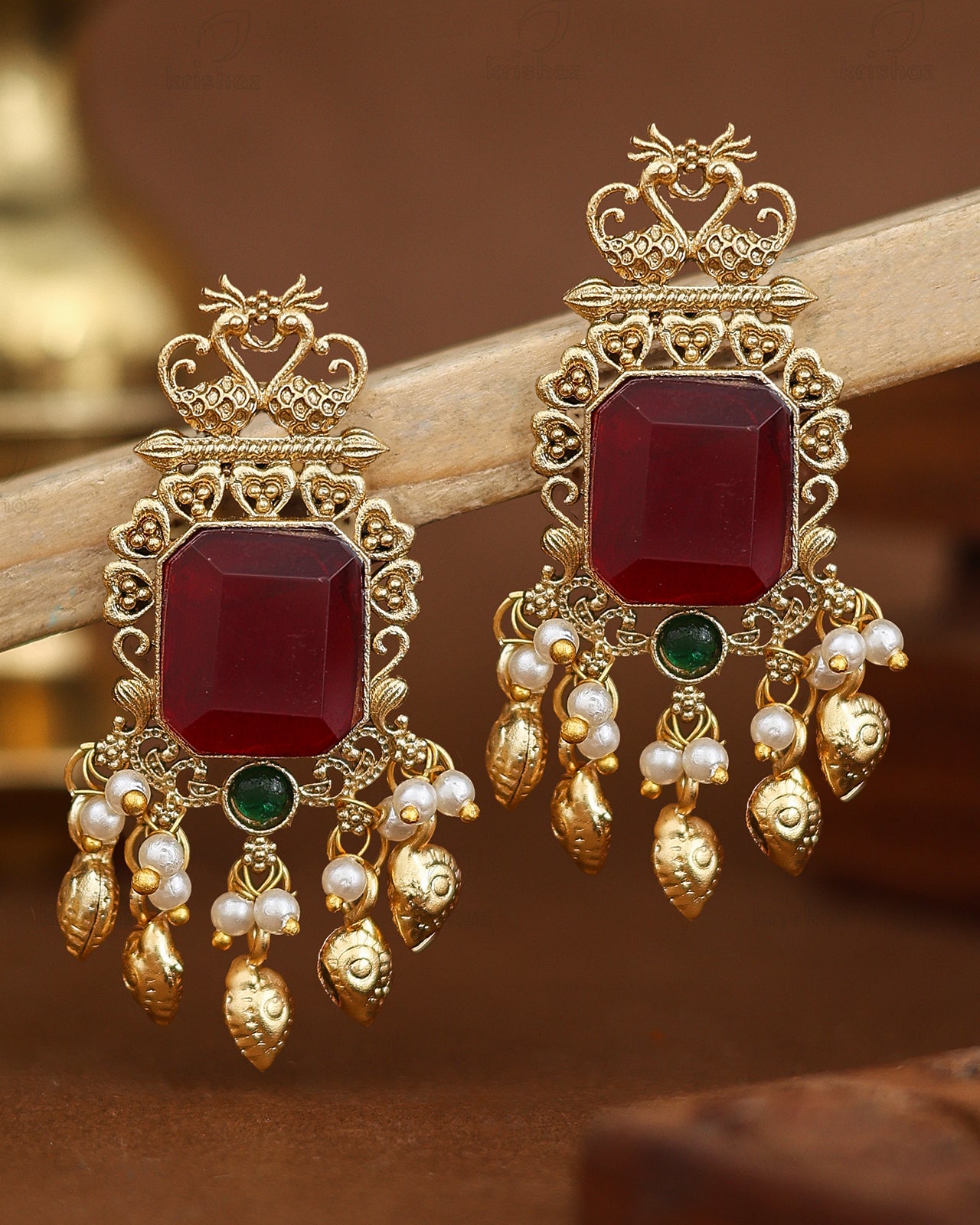 Nitya Premium Gold Danglers