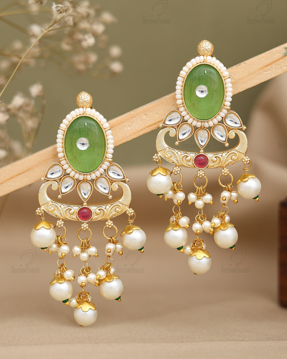 Ramika Premium Gold Danglers