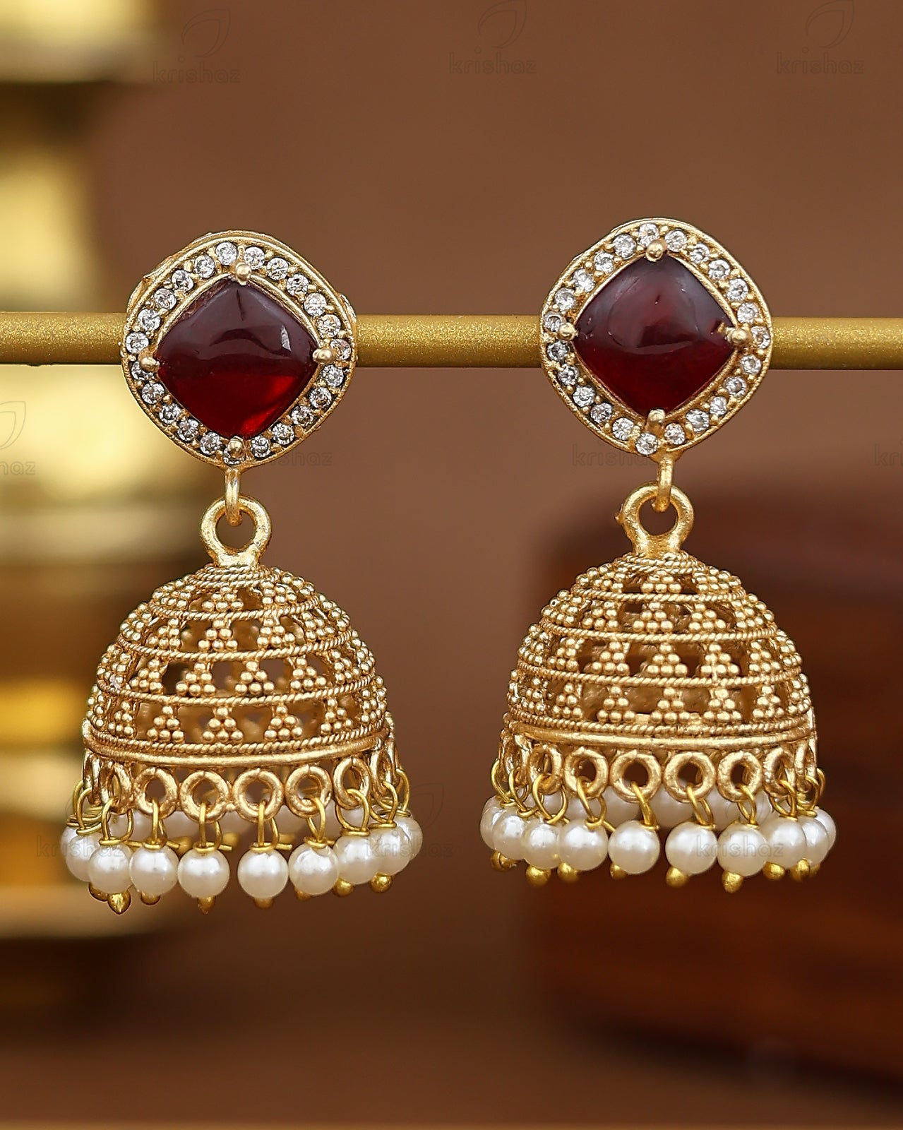 Glory Gold Jhumki Earrings