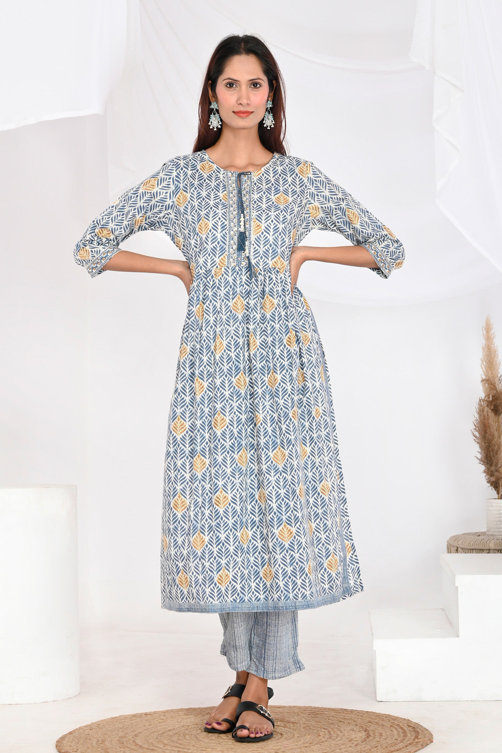 Indigo Blue Suit Set - Divya