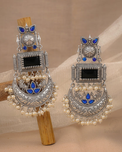 Noor Peacock Dangler Earrings