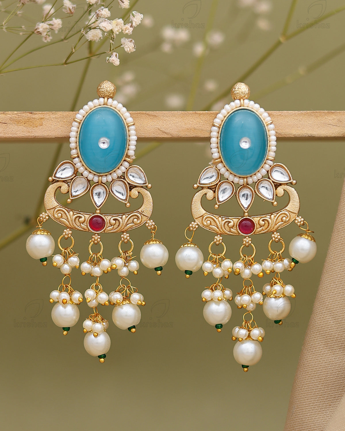Ramika Premium Gold Danglers