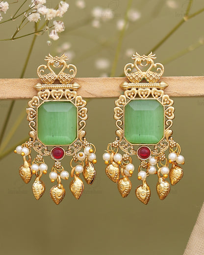 Nitya Premium Gold Danglers