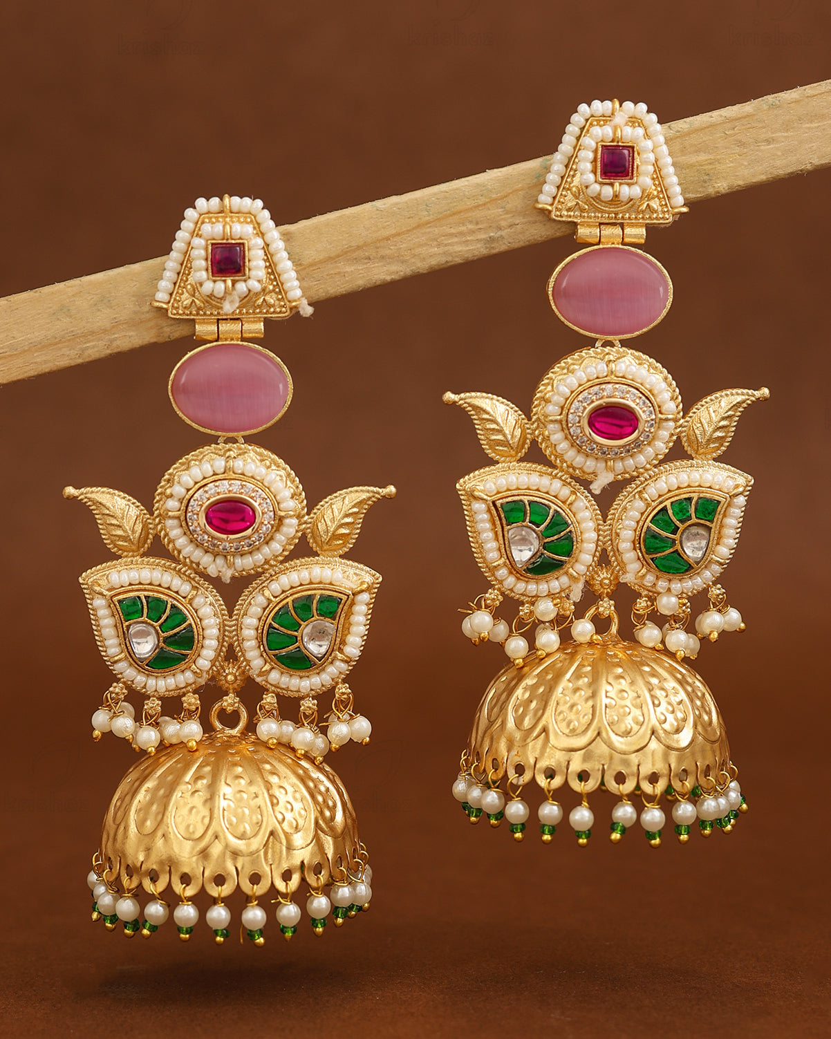 Nayantara Premium Gold Jhumki