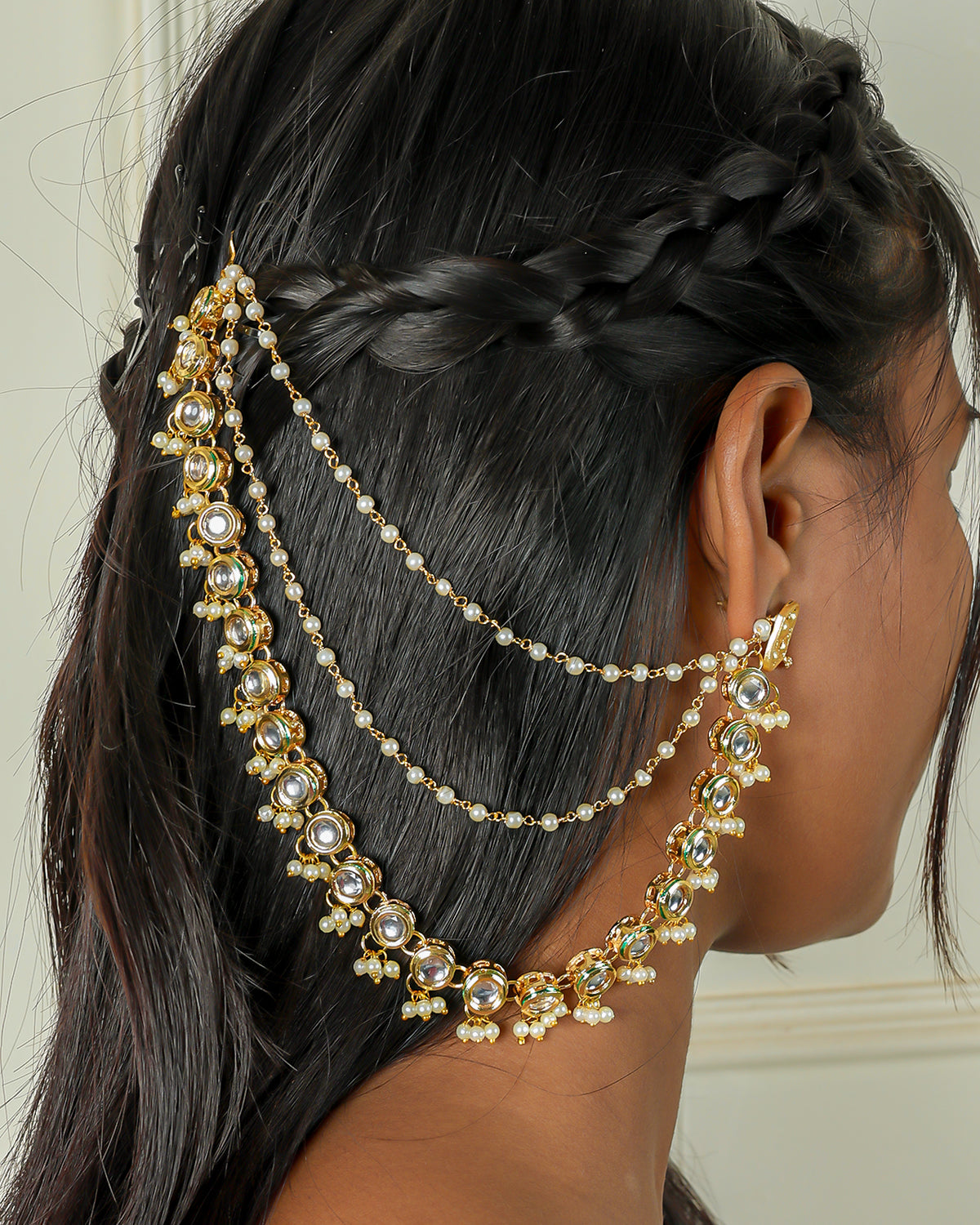 Jeeva Premium Gold Earchain