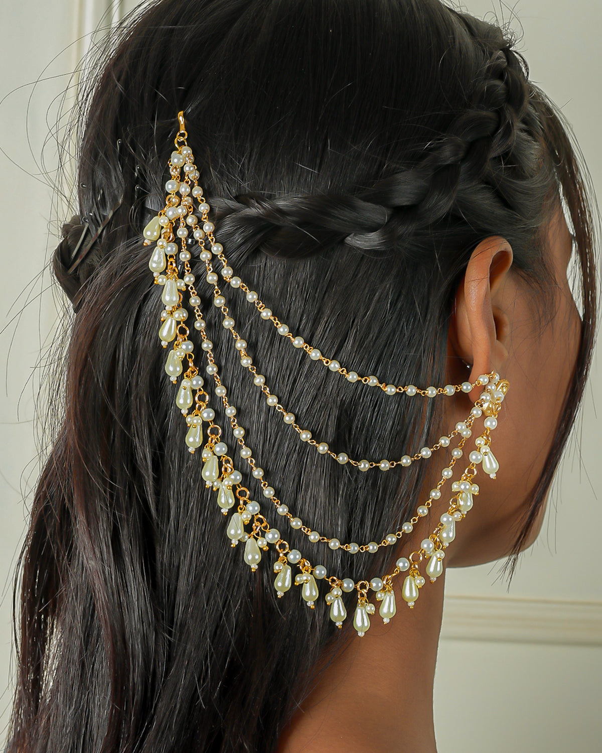 Zoya Premium Gold Earchain