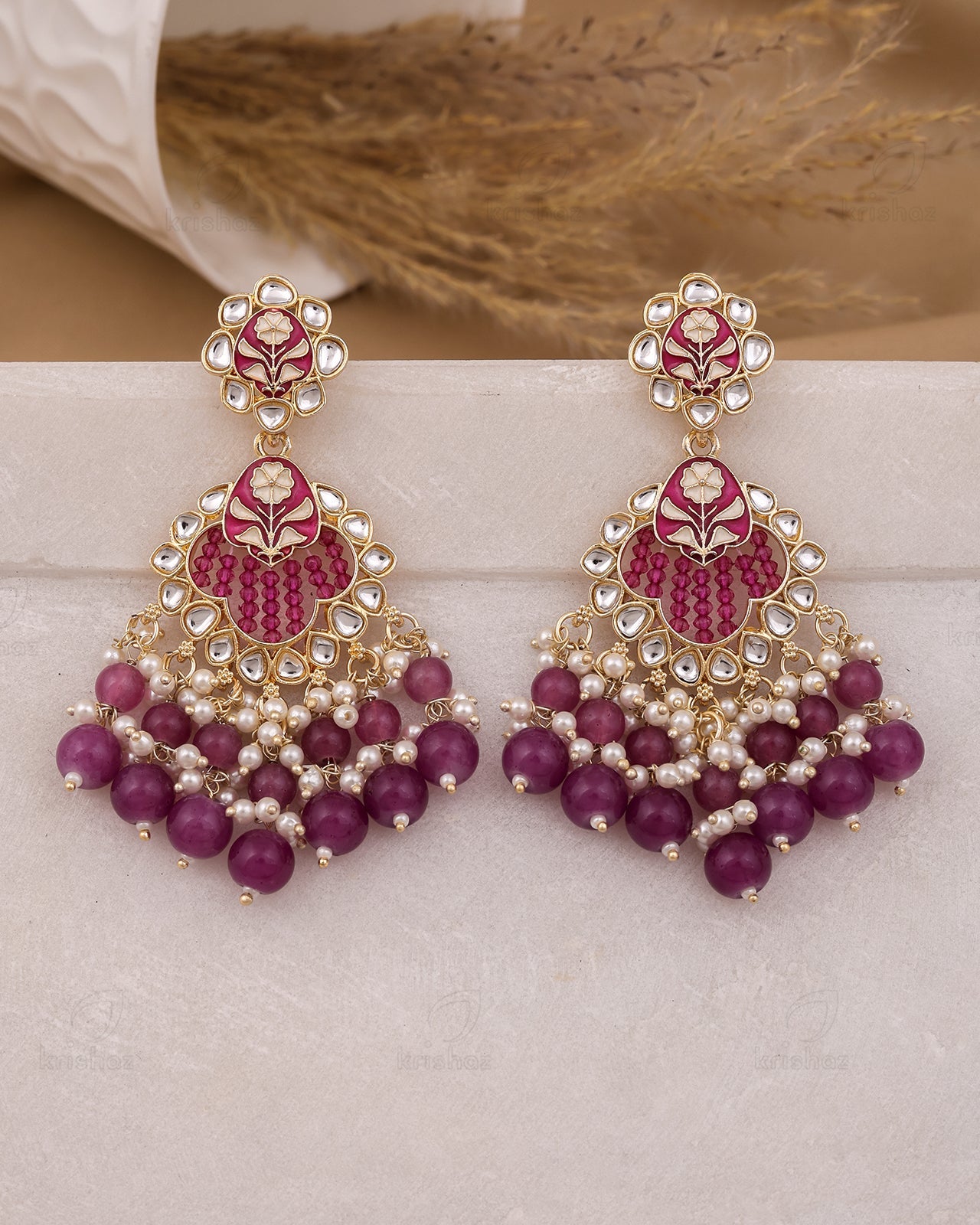 Radha Kundan Danglers