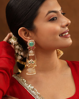 Seeshmahal Premium Gold Jhumki