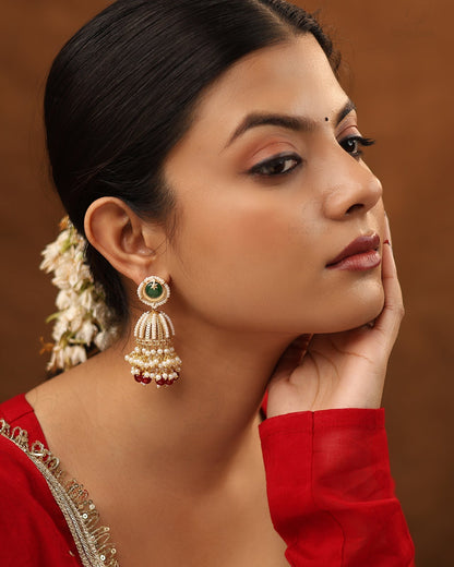 Gulaabo Premium Gold Jhumki