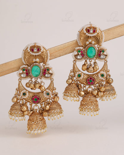Noorani Premium Gold Jhumki
