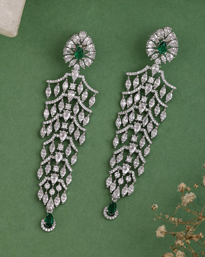 Buster Cz Dangler Earrings