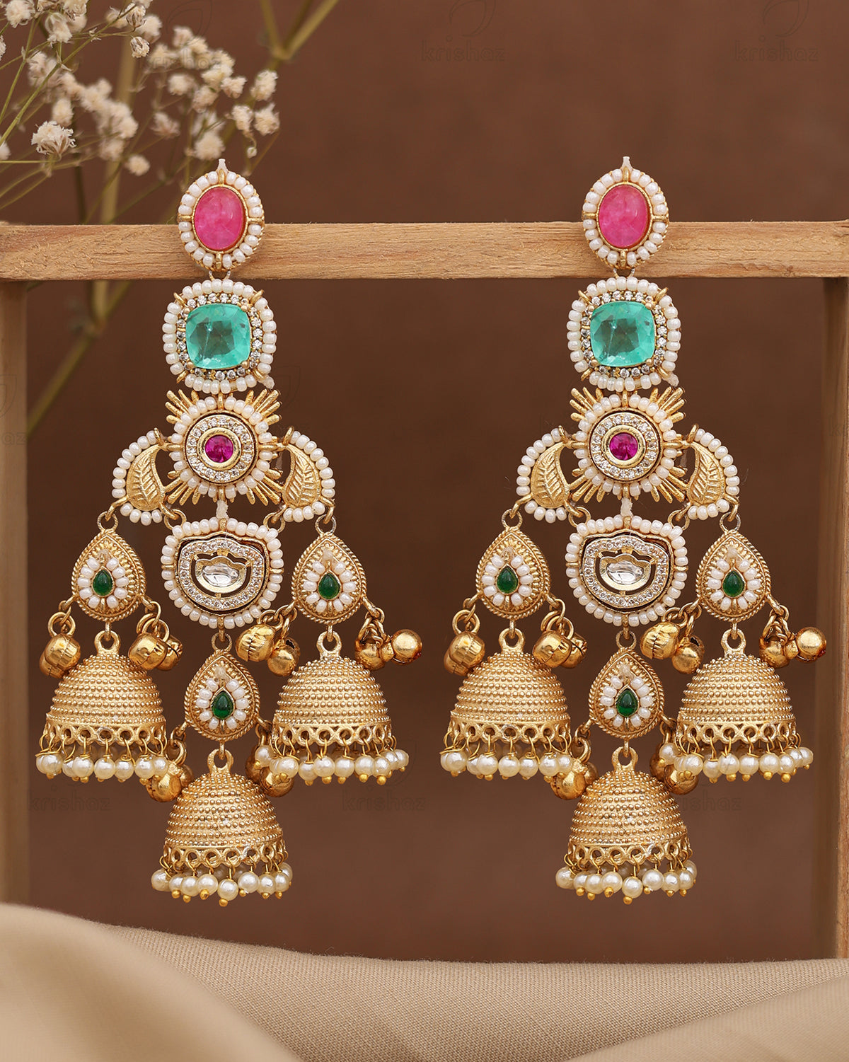 Rajeshwari Premium Gold Jhumki