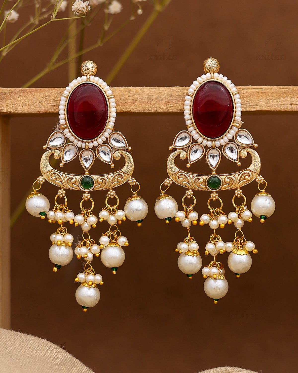Ramika Premium Gold Danglers