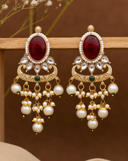 Ramika Premium Gold Danglers