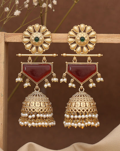 Guldasta  Jhumki Earrings
