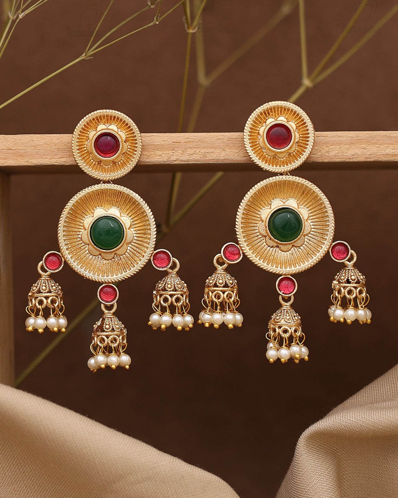 Najarbhattu Jhumki Earrings