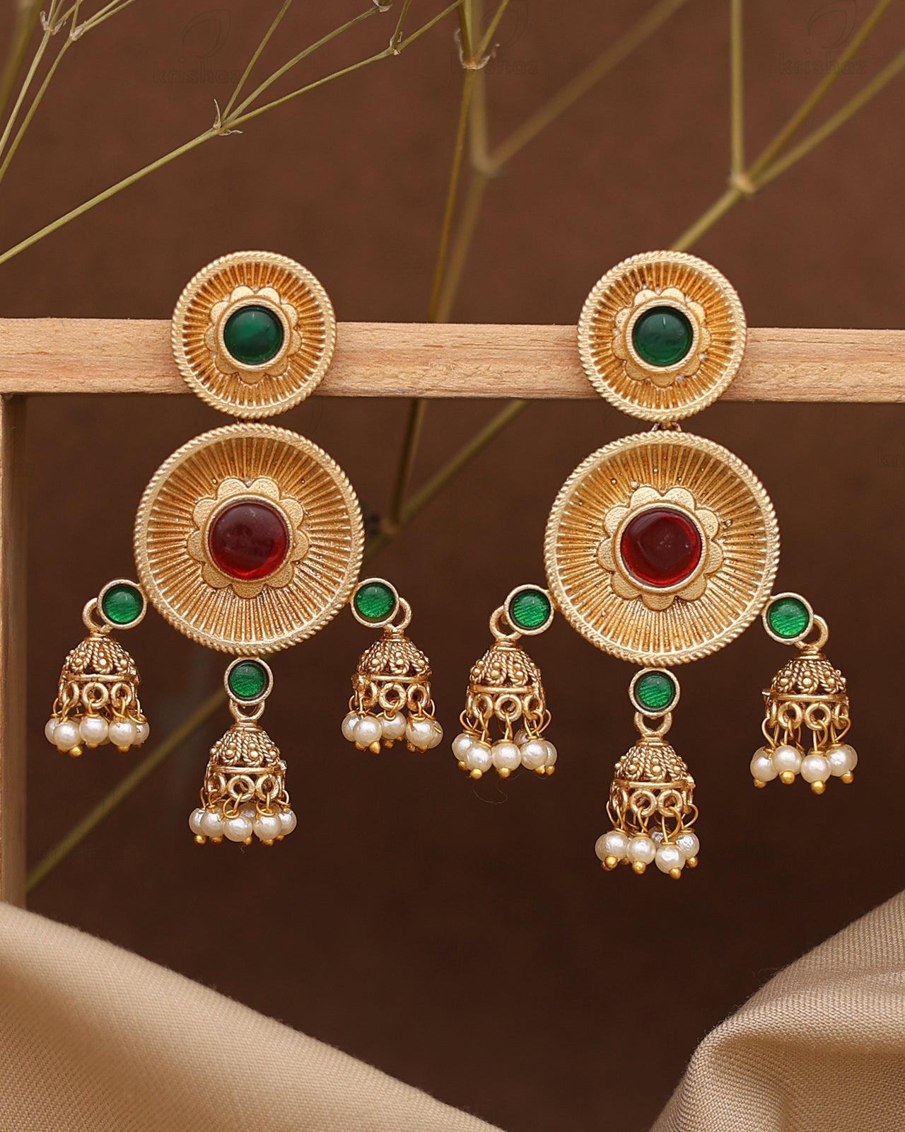 Najarbhattu Jhumki Earrings
