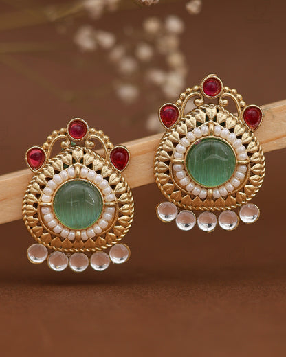 Meenakshi Premium Gold Studs
