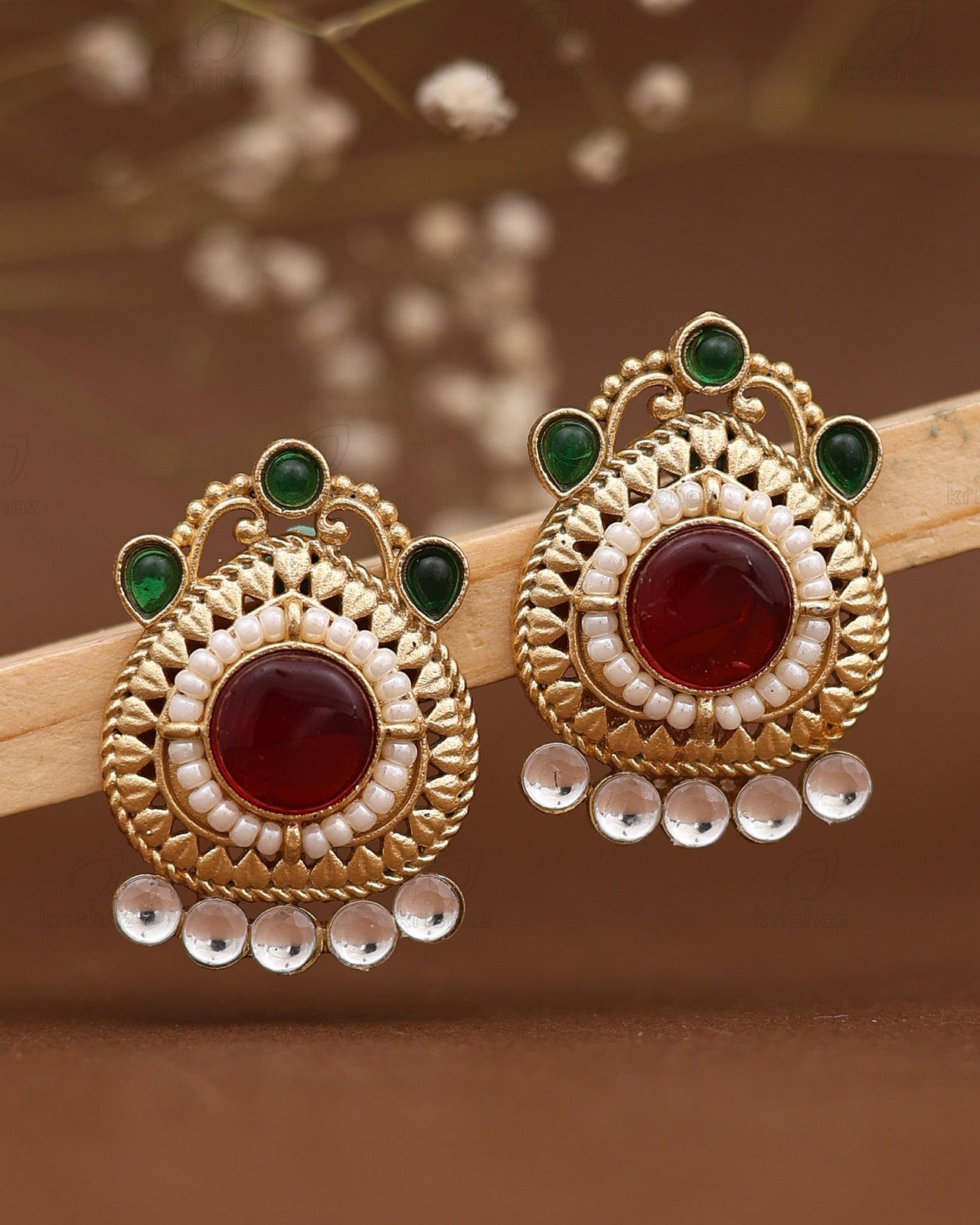 Meenakshi Premium Gold Studs
