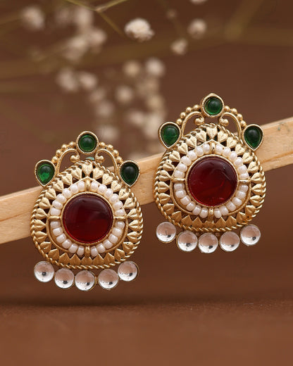 Meenakshi Premium Gold Studs
