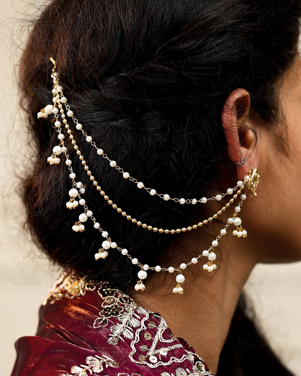 Veda Premium Gold Earchain