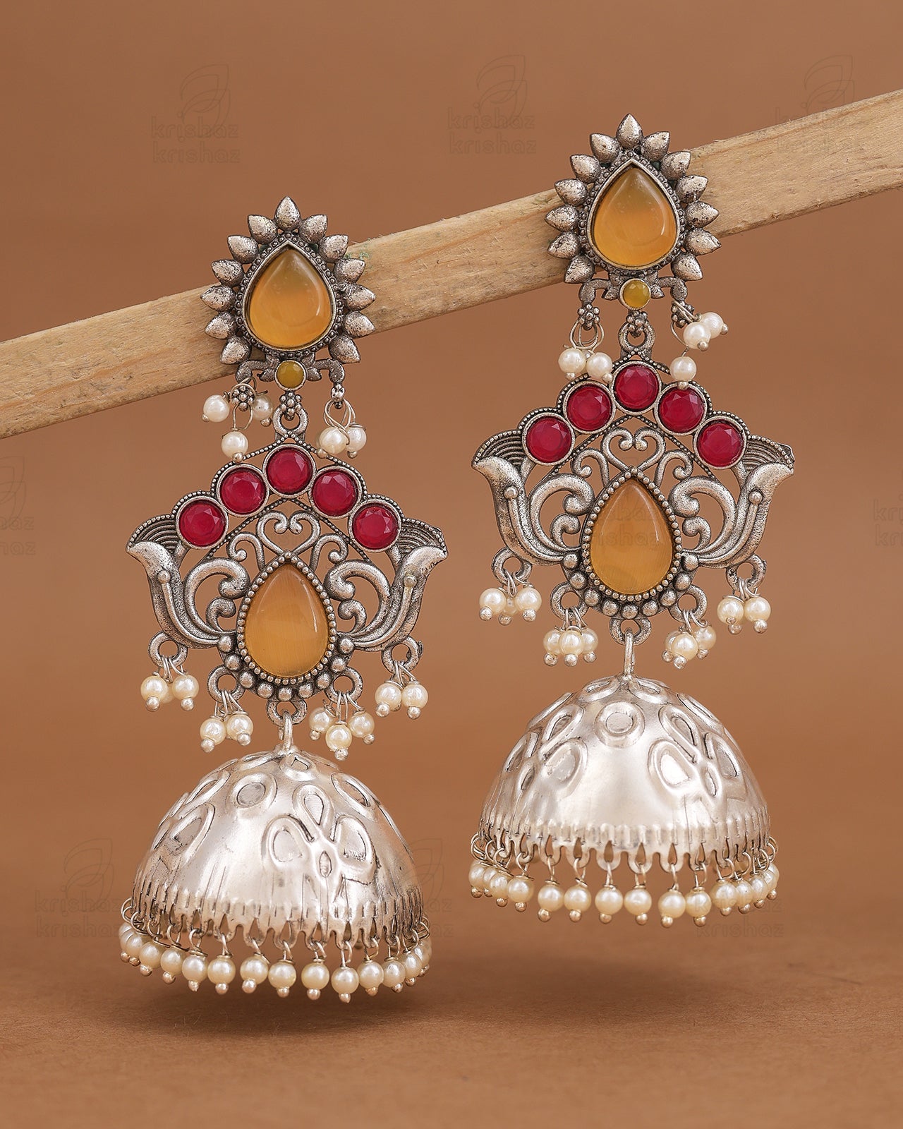 Neeti Long Jhumki Earrings