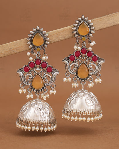 Neeti Long Jhumki Earrings
