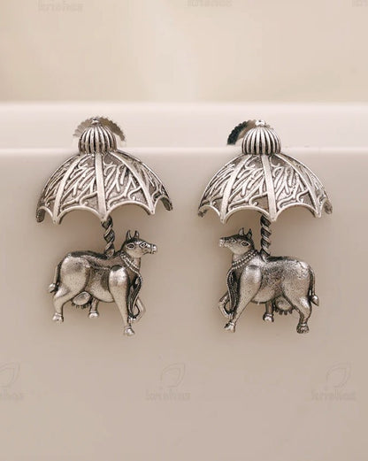 Cow Dangler Earrings
