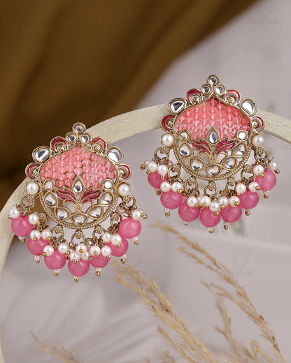 Usha Kundan Stud Earrings
