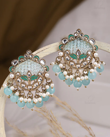 Usha Kundan Stud Earrings