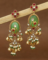 Phool Bagh Premium Gold Danglers