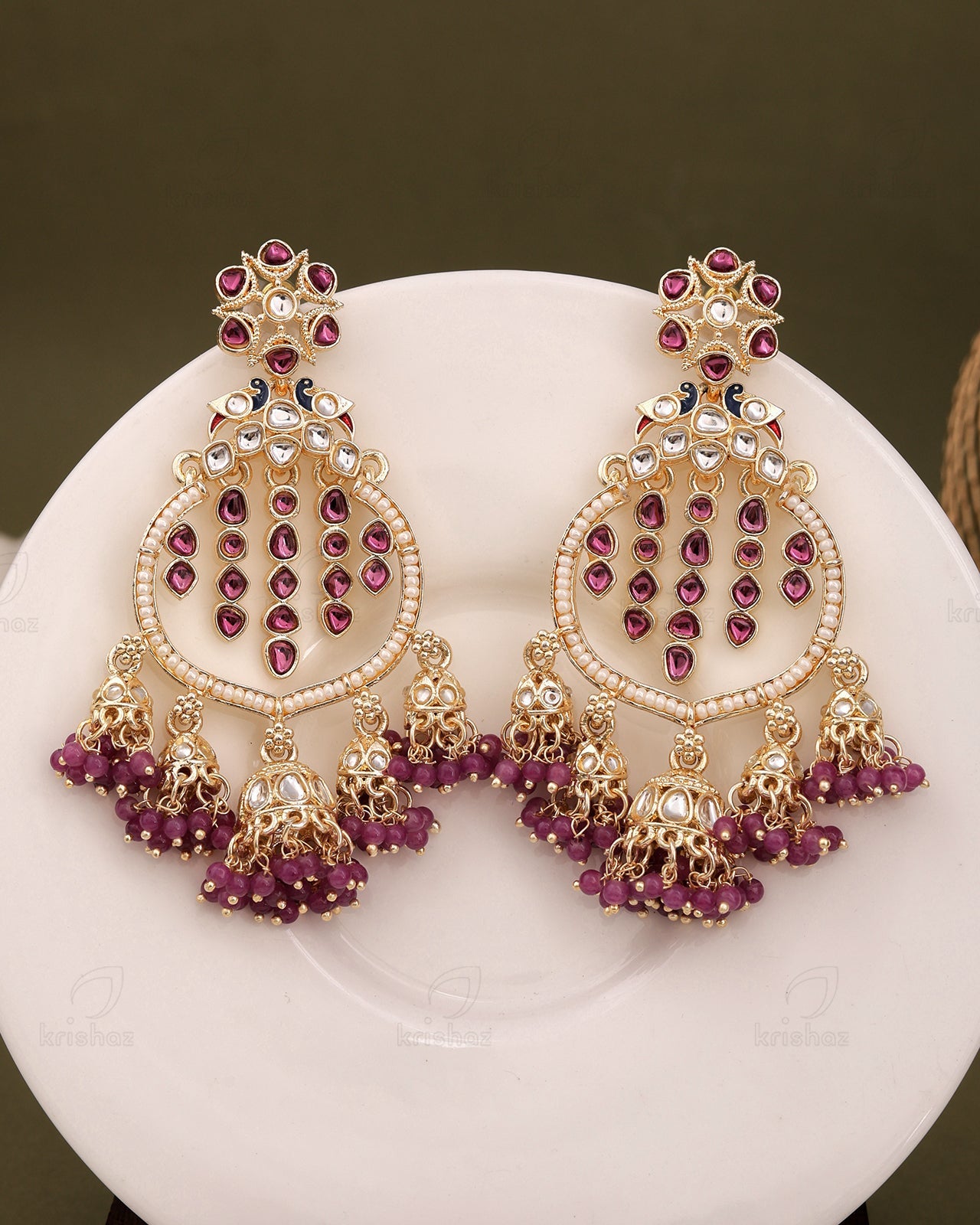 Pakhi Kundan Dangler Earrings
