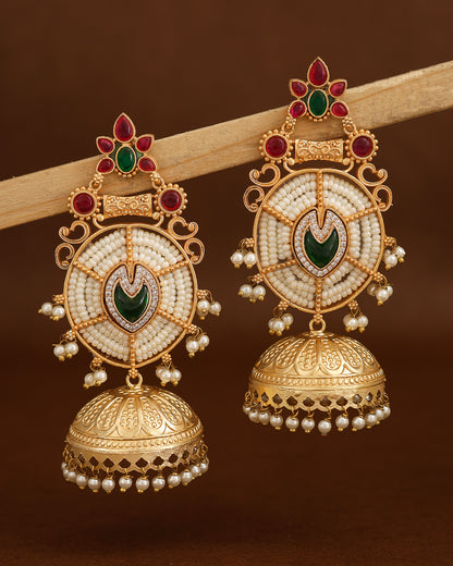Ananta Gold Jhumki Earrings
