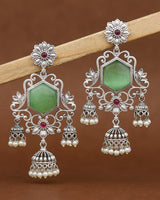 Ruhani Silver Dangler Earrings
