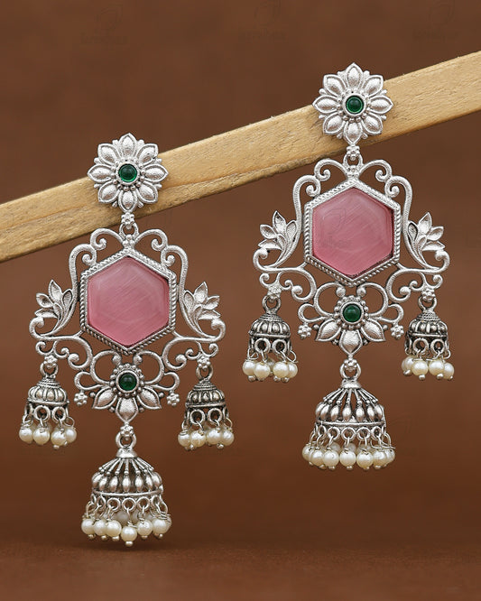 Ruhani Silver Dangler Earrings