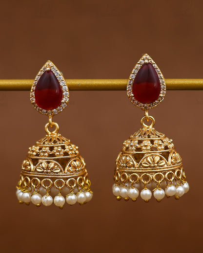 Nora Gold Jhumki Earrings