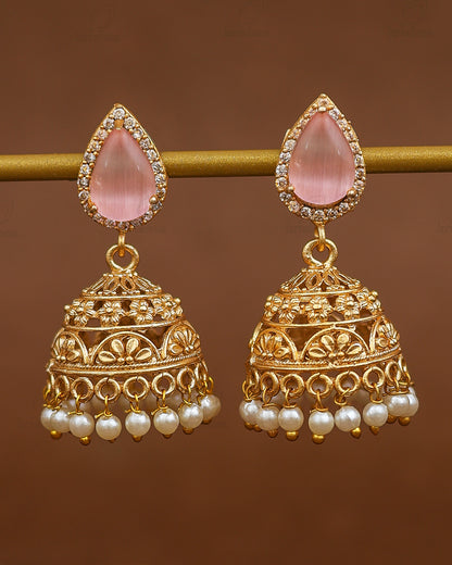 Nora Gold Jhumki Earrings