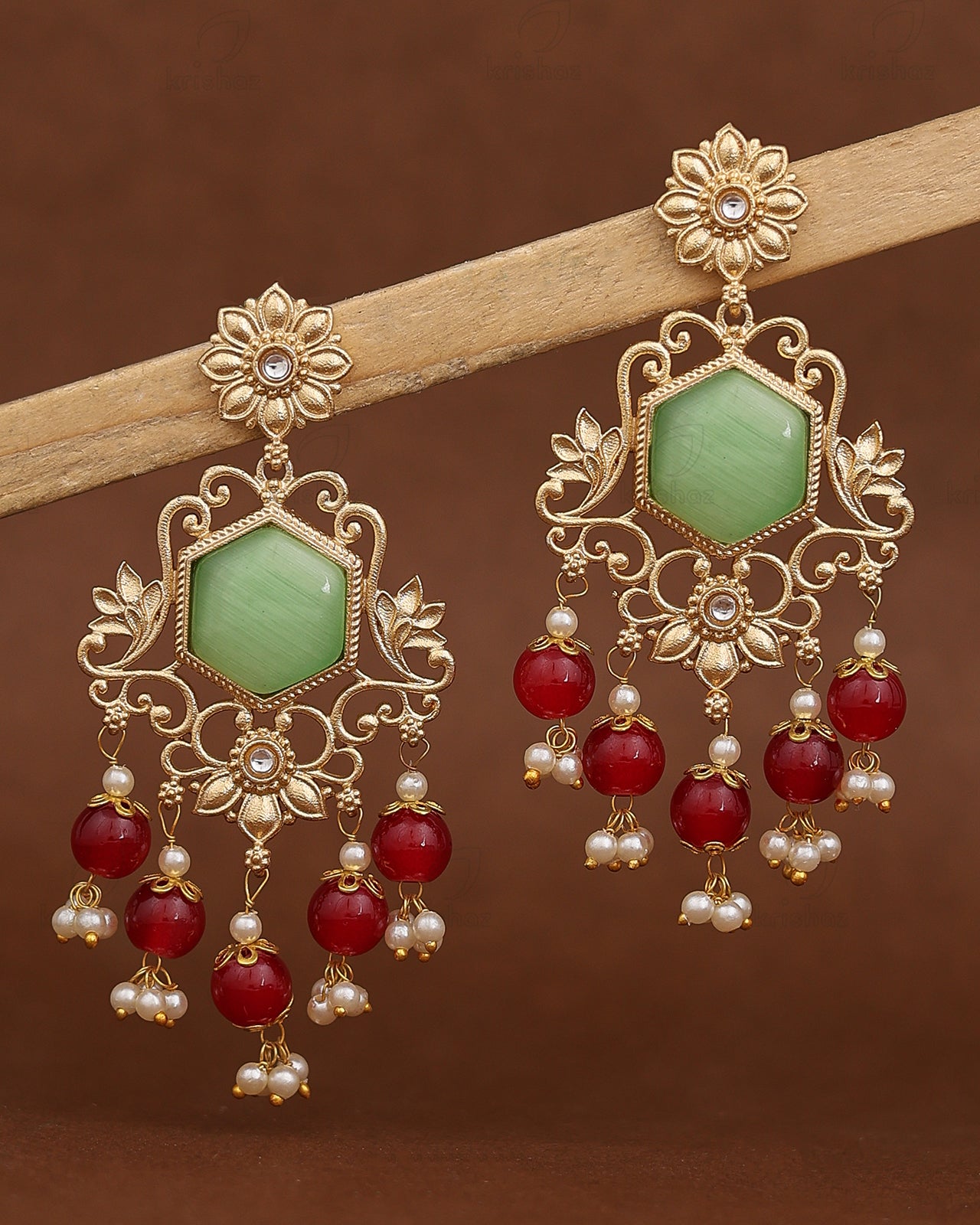 Nikhat Premium Gold Danglers