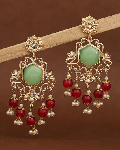 Nikhat Premium Gold Danglers