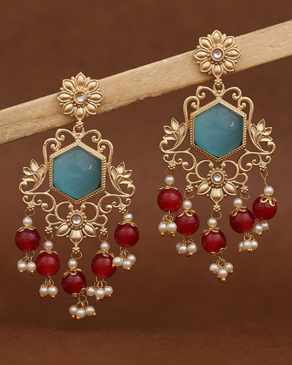 Nikhat Premium Gold Danglers