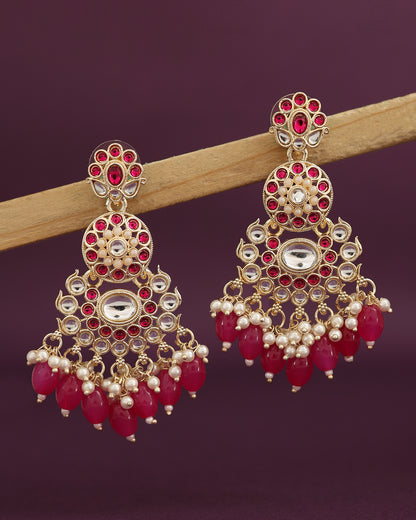 Sanaya Kundan Dangler Earrings