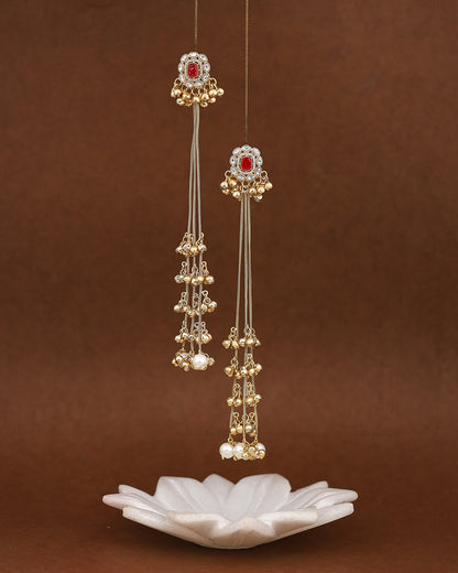 Samyra Kashmiri Gold Dangler