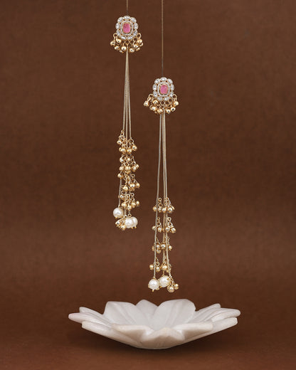 Samyra Kashmiri Gold Dangler
