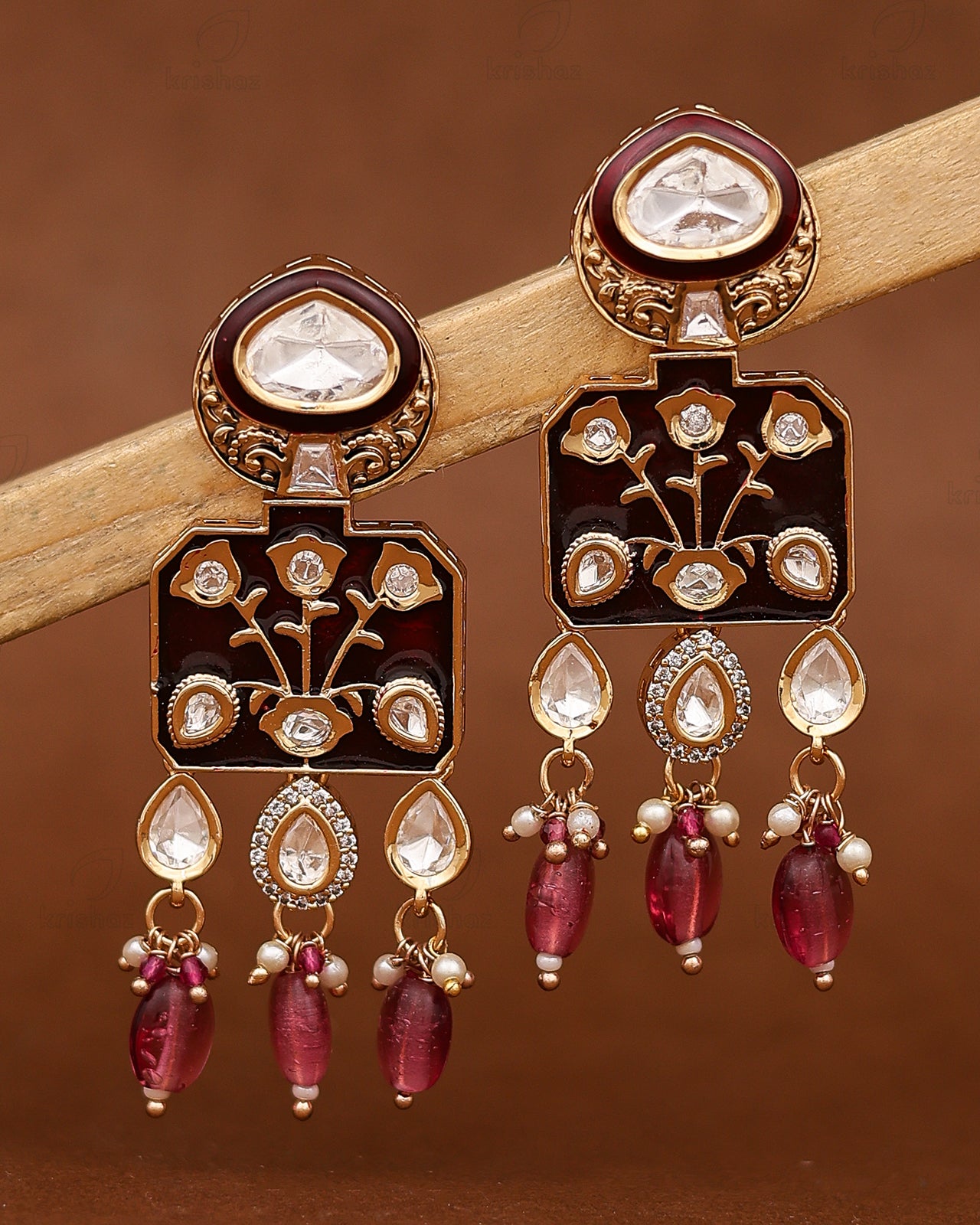 Ranwita 22k Gold Plated Danglers