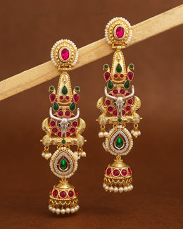 Nandita Gold Jhumki Earrings