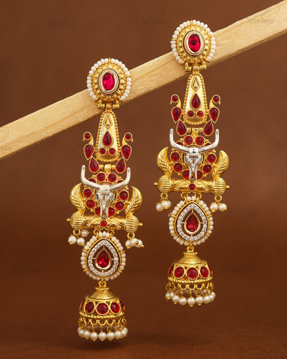 Nandita Gold Jhumki Earrings