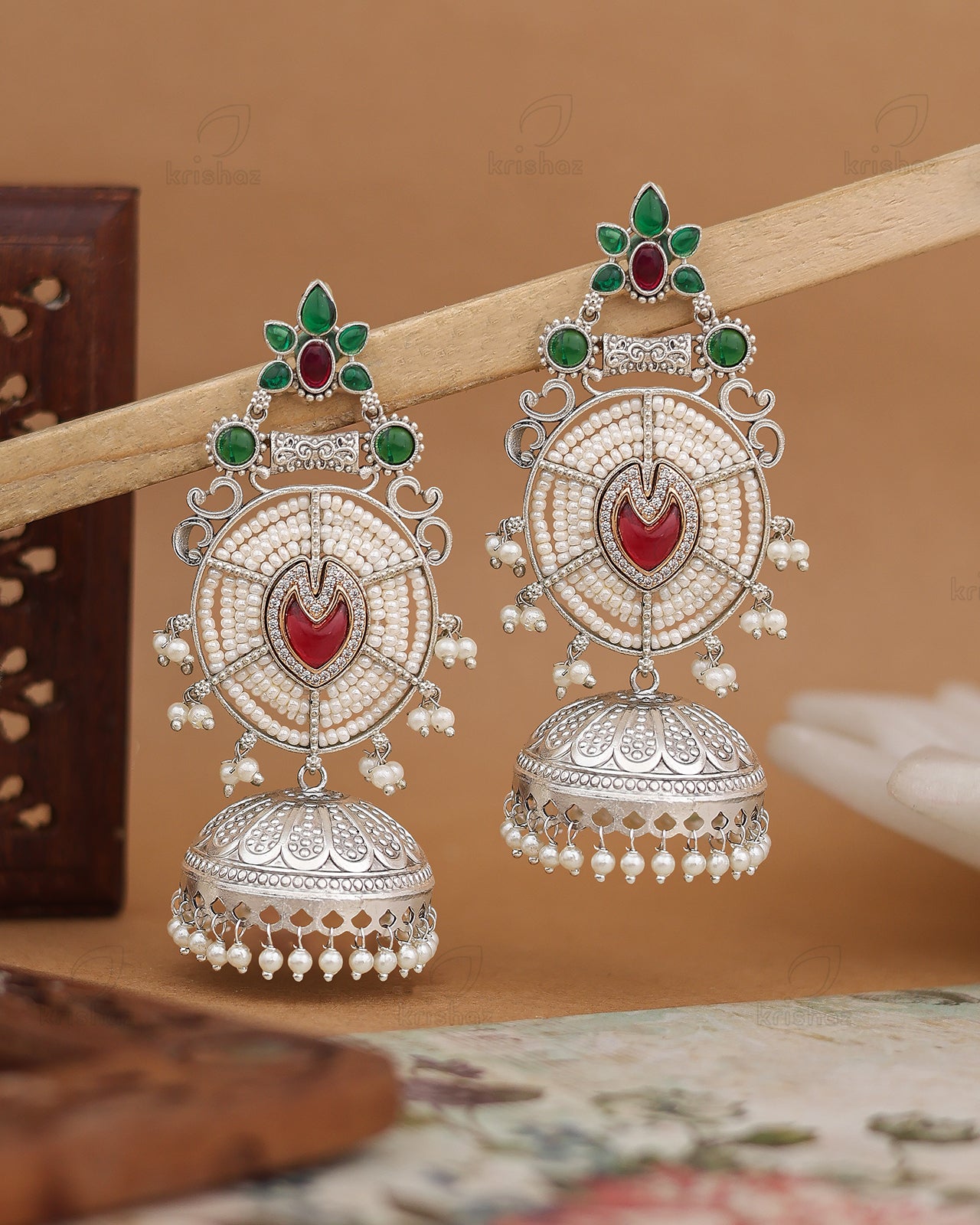 Jayshree Big Jhumka Earrings