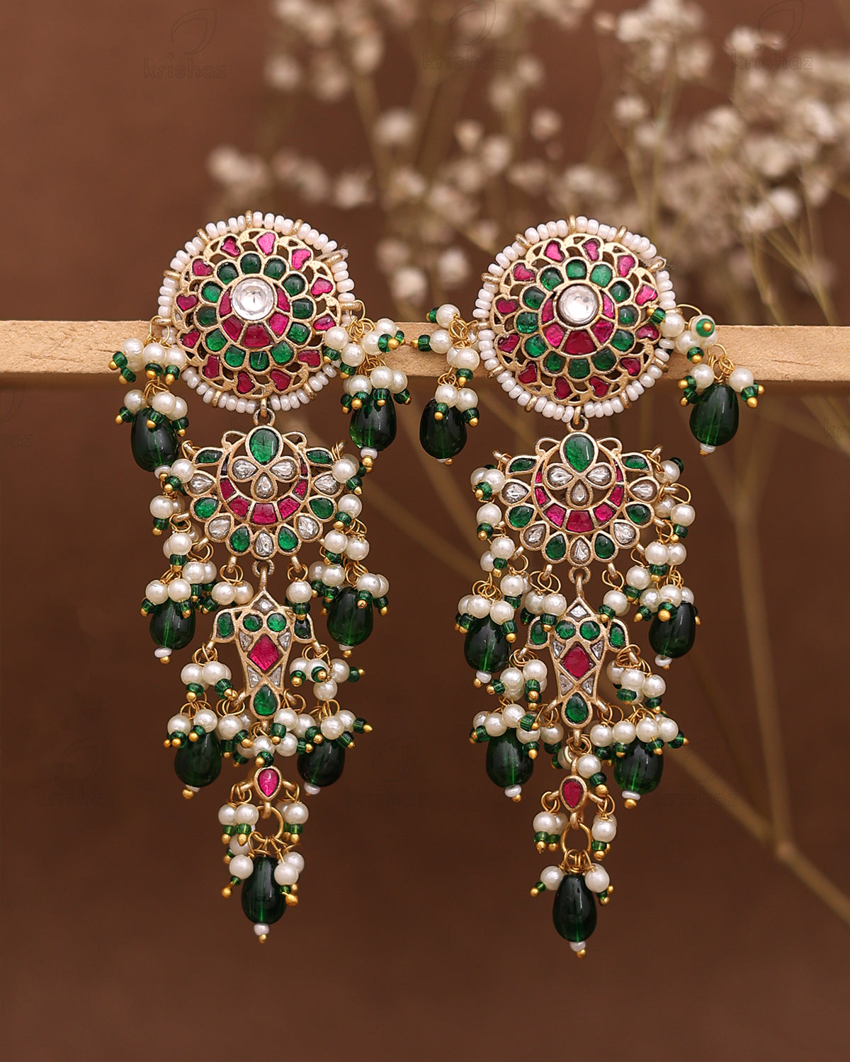 Sahara Pachi Kundan Premium Danglers