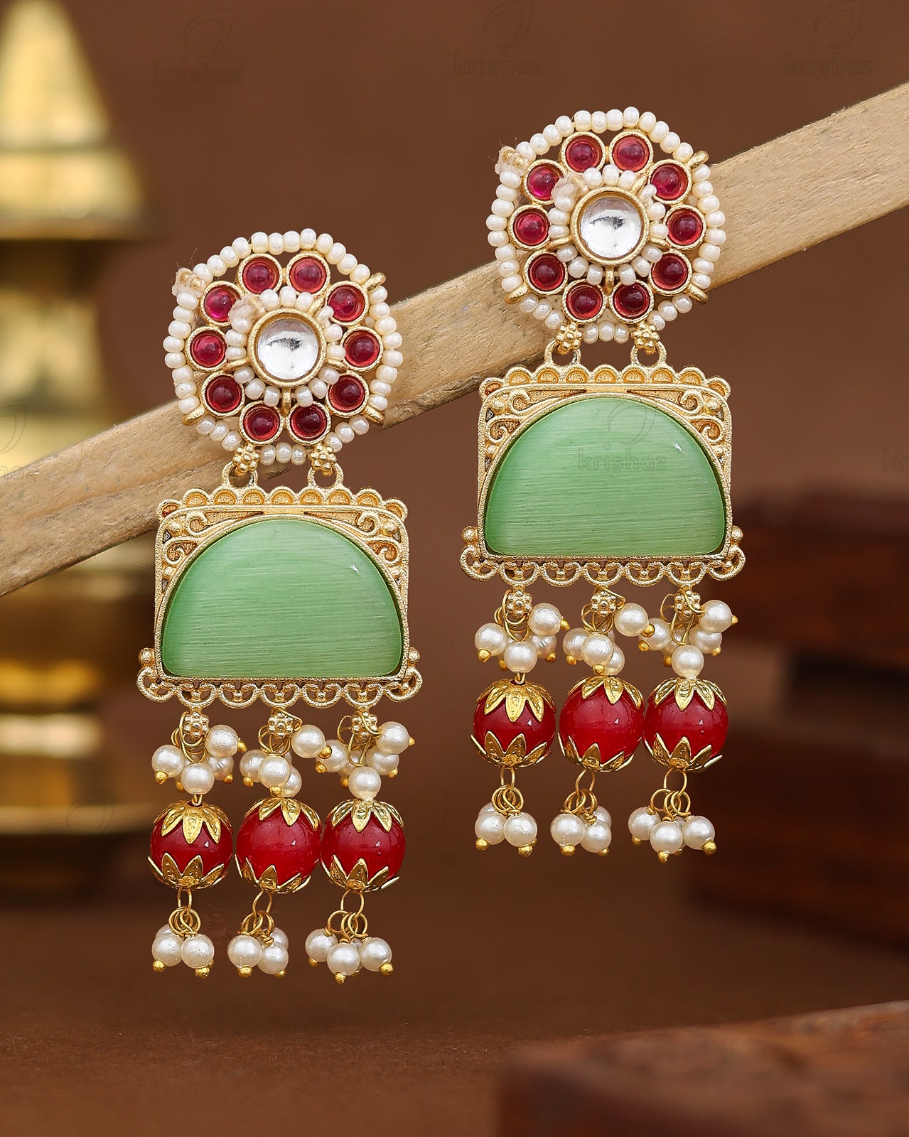 Gulnaaz Premium Gold Danglers